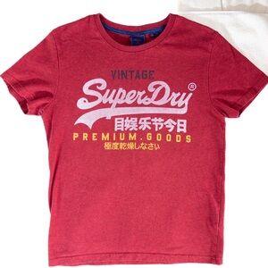 SuperDry Kids Red Graphic T-Shirt